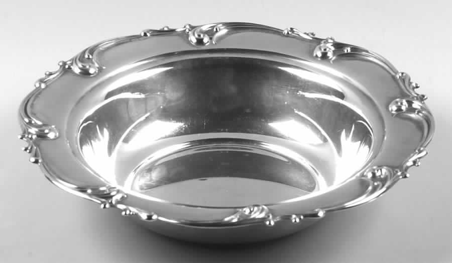 Rhapsody-New (Sterling, 1957, Hollowware) Sterling Round Vegetable by International Silver-1