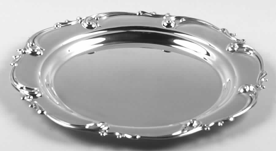 Rhapsody-New (Sterling, 1957, Hollowware) 10" Sandwich Plate by International Silver-1