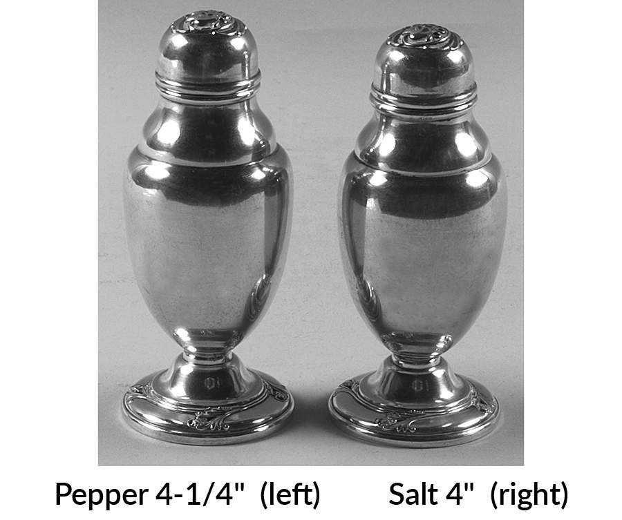 Spring Glory (Sterling, 1942, Hollow, C360) Salt & Pepper Set by International Silver-1