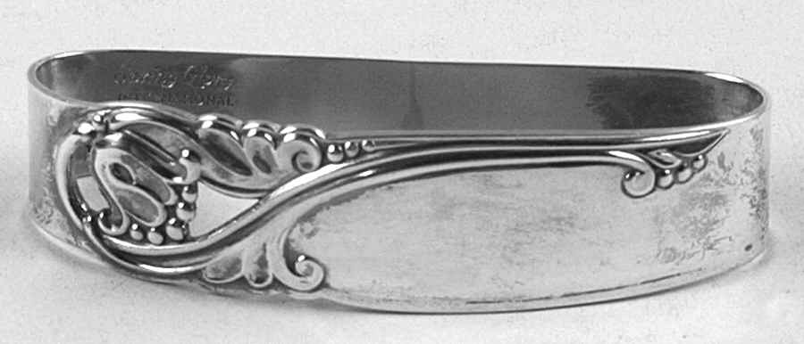 Spring Glory (Sterling, 1942, Hollow, C360) Sterling Napkin Ring by International Silver-1