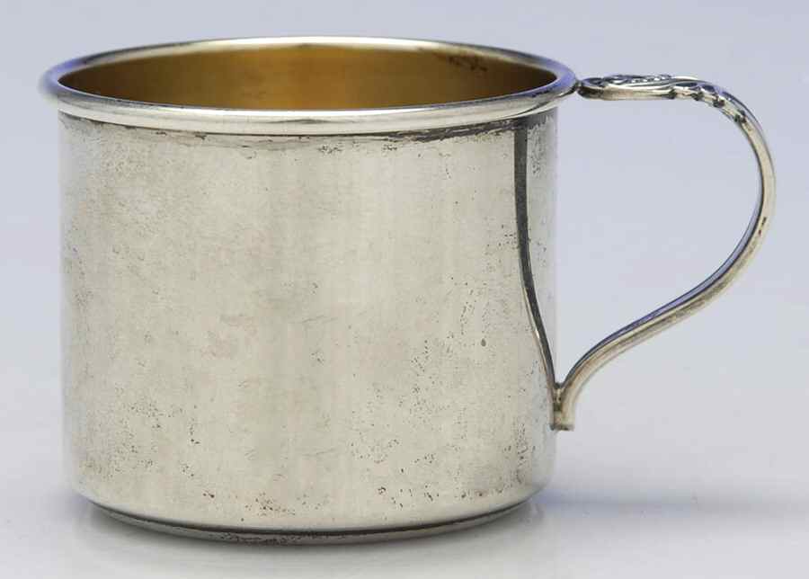 Spring Glory (Sterling, 1942, Hollow, C360) Gold Lined Baby Cup by International Silver-1