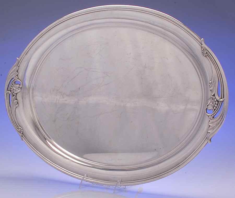 Spring Glory (Sterling, 1942, Hollow, C360) Large Waiter Tray by International Silver-1