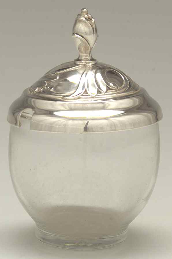 Spring Glory (Sterling, 1942, Hollow, C360) Crystal Marmalade & Sterling Lid by International Silver-1