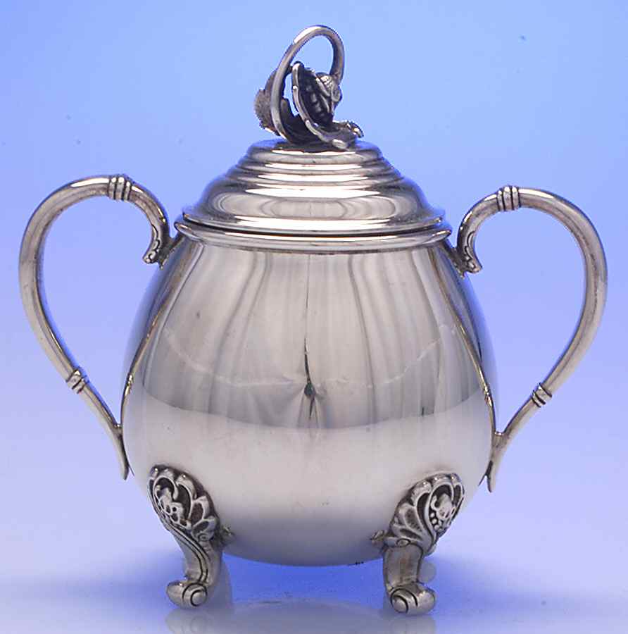 Spring Glory (Sterling, 1942, Hollow, C360) Sugar Bowl & Lid by International Silver-1