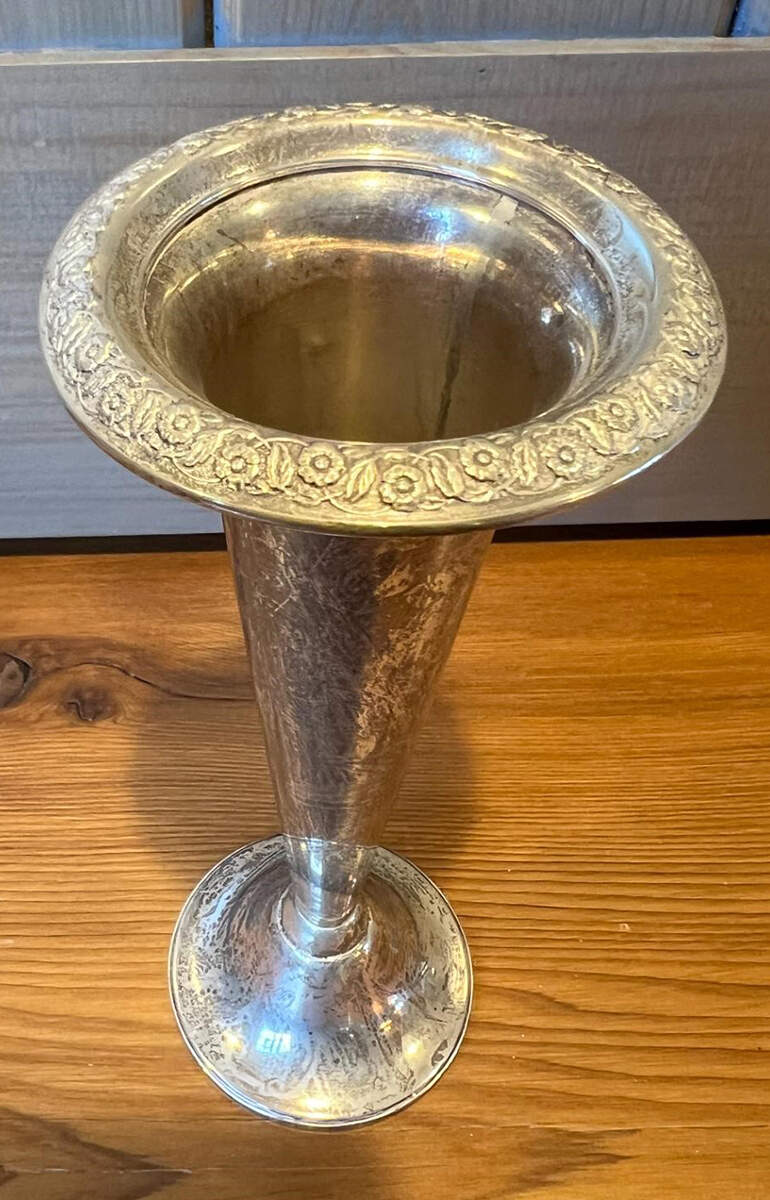 Springtime (Sterling, 1935, Hollowware) Sterling Vase by International Silver-1