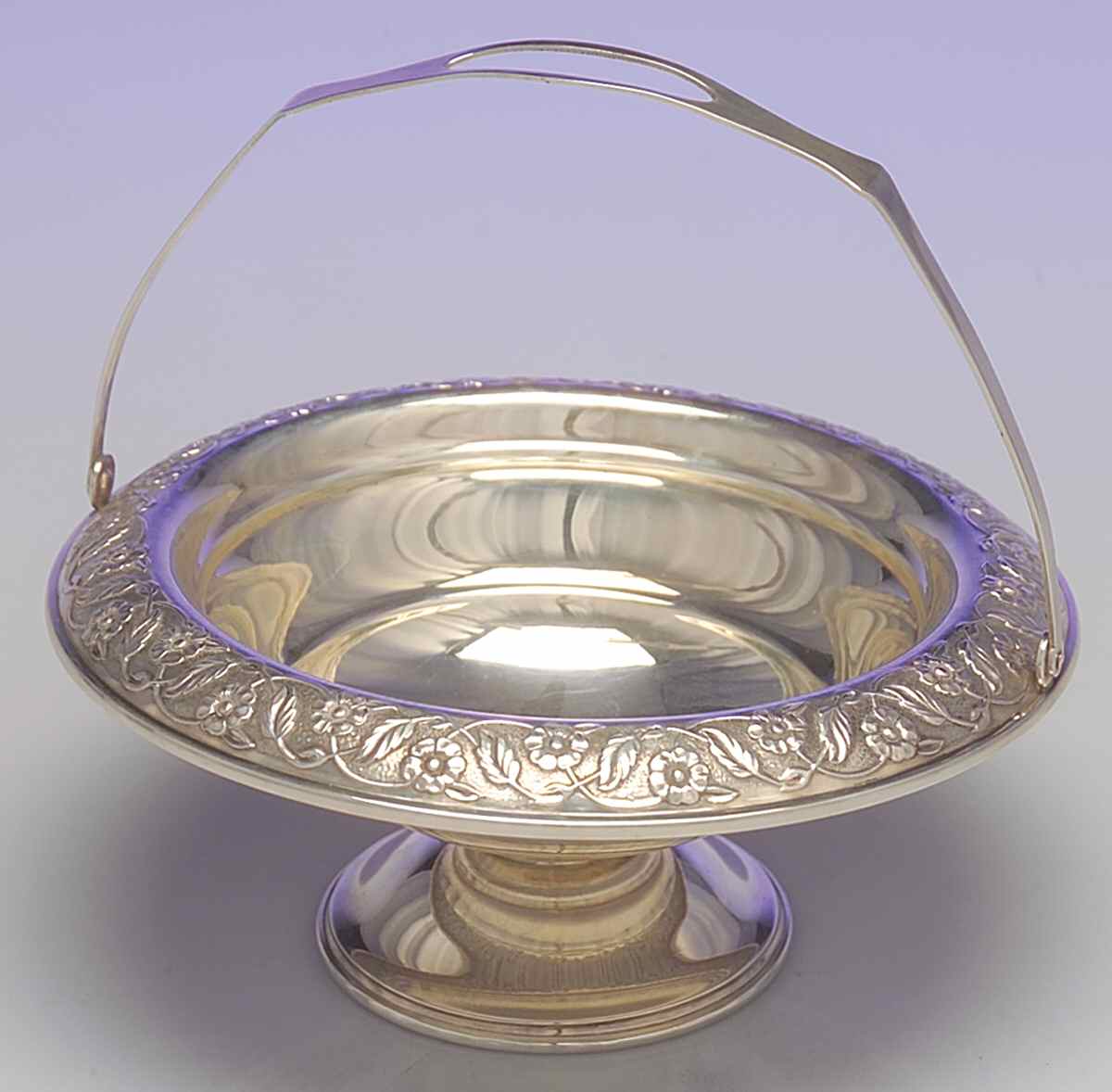 Springtime (Sterling, 1935, Hollowware) 6" Handled Bon Bon Bowl by International Silver-1