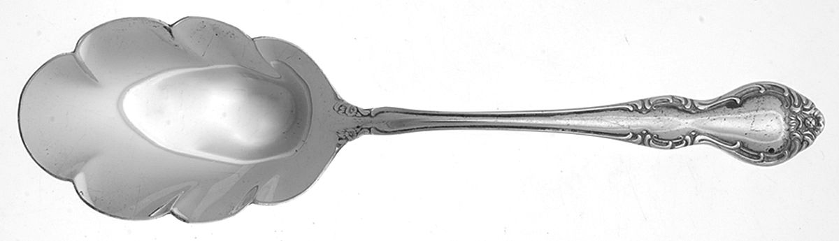 Alexandria (Silverplate) Solid Shell Casserole Spoon by International Silver-1