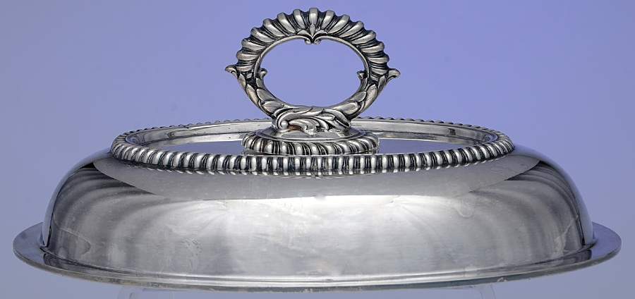 Staffordshire (Silverplate, Hollowware)  Double Vegetable Bowl-Lid by International Silver-1