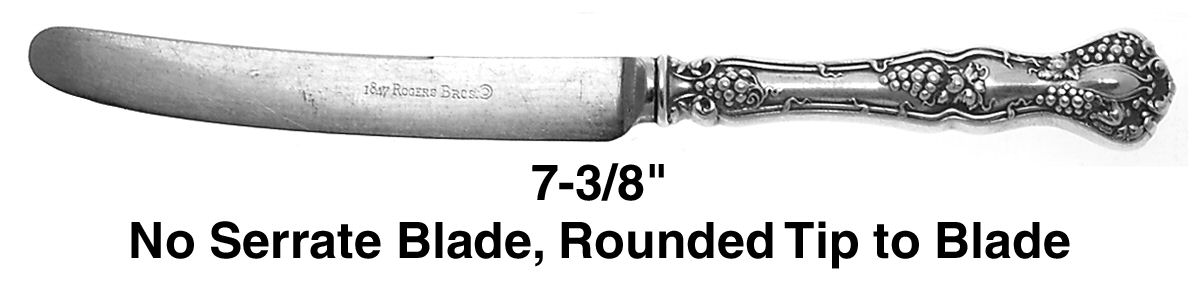 Vintage (Silverplate, 1904, Monograms)  Hollow Handle Youth Knife by International Silver-1