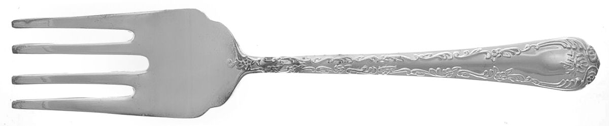 INS284 (SILVERPLATE) Large Solid Cold Meat Serving Fork by International Silver-1