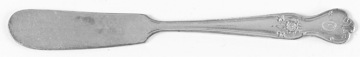 Signature (Silverplate, 1950, Monograms) Flat Handle Butter Spreader by International Silver-1