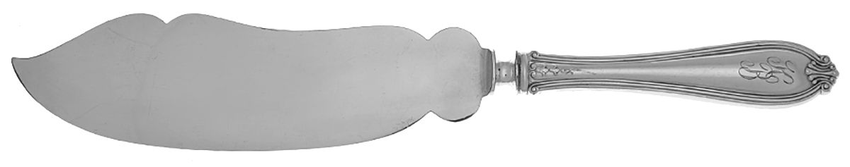 Margaret-Old (Sterling, 1907) Large Ice Cream Slicer with Silverplate Blade by International Silver-1