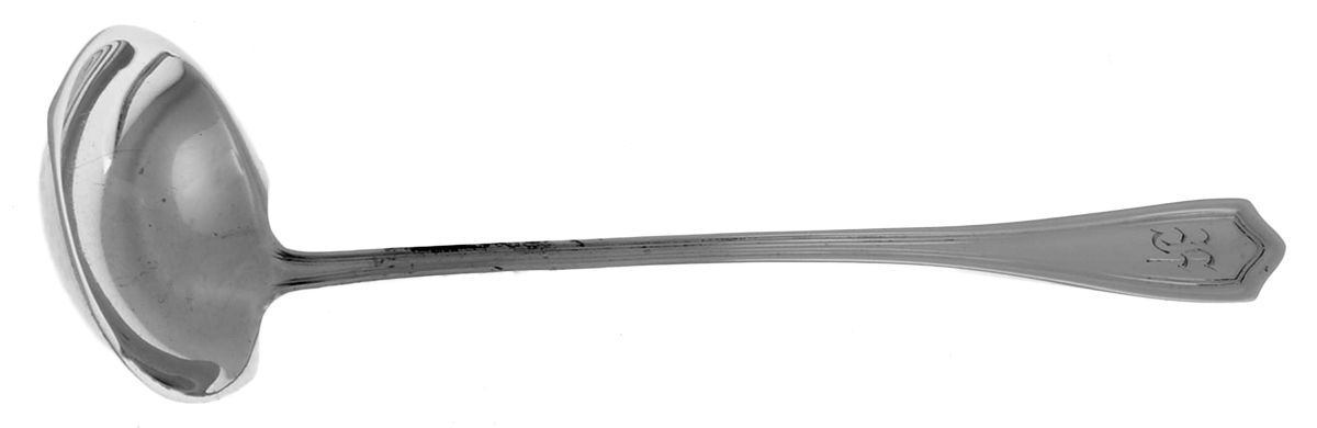 Governor Bradford (Sterling, 1913) Solid Piece Cream Ladle by International Silver-1