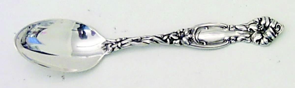 Frontenac (Sterling, 1903, Monograms) Youth Spoon by International Silver-1