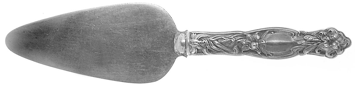 Frontenac (Sterling, 1903, Monograms) Cheese Server with Silverplate Blade by International Silver-1