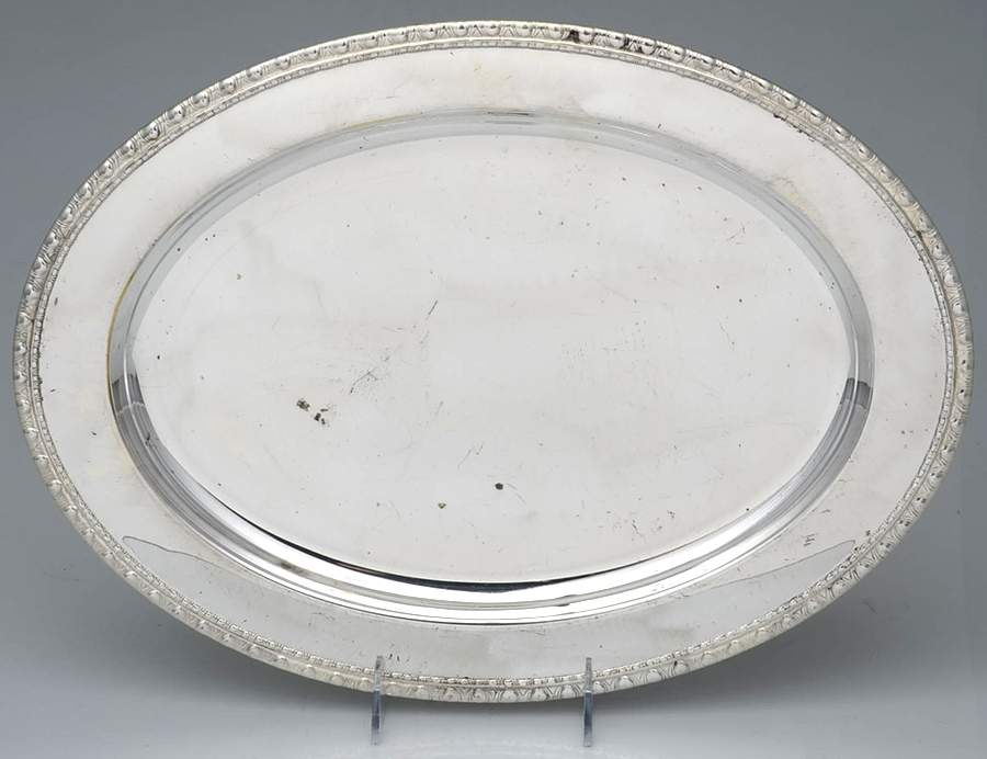 Mayfair (Silverplate, Hollowware) 16" Oval Serving Platter by International Silver-1
