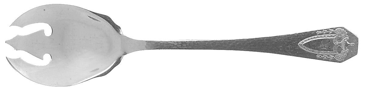 Heraldic (Silverplate, 1916, Monograms) Ice Cream Fork by International Silver-1