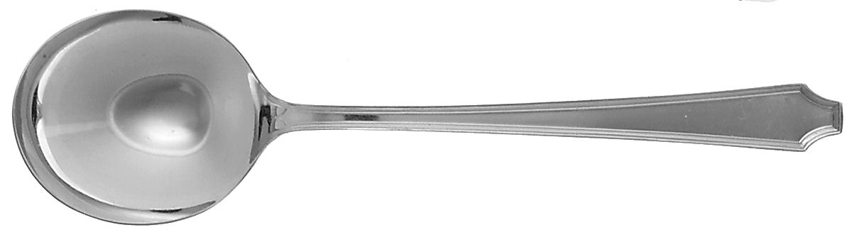 Legacy (Silverplate, 1928, Monograms) Round Bowl Soup Spoon (Gumbo) by International Silver-1