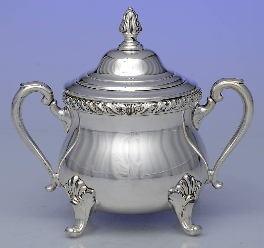 Wickford (Silverplate, Hollowware) Sugar Bowl & Lid by International Silver-1
