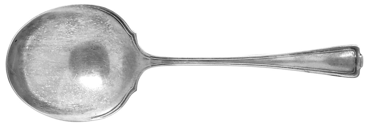 Cromwell (Silverplate, 1912, Monograms) Solid Smooth Casserole Spoon by International Silver-1