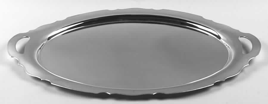 1351e (Sterling, Hollowware) Large Waiter Tray by International Silver-1