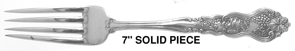 Moselle (Silverplate, 1906, Monograms) Fork by International Silver-1