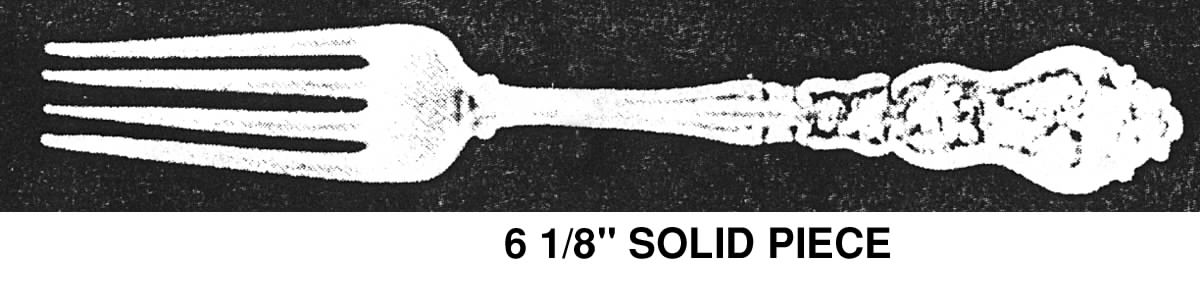 Moselle (Silverplate, 1906, Monograms) Youth Fork by International Silver-1
