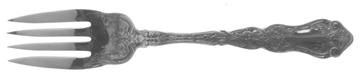 Alhambra (Silverplate, 1907, Monograms) Individual Salad Fork by International Silver-1