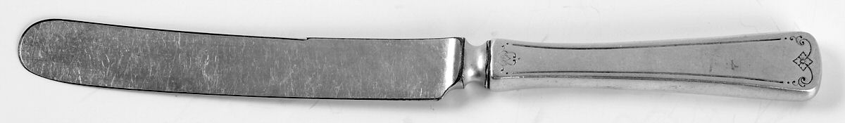Sedan (Sterling, 1919, Monograms) Old French Hollow Knife with Bolster by International Silver-1