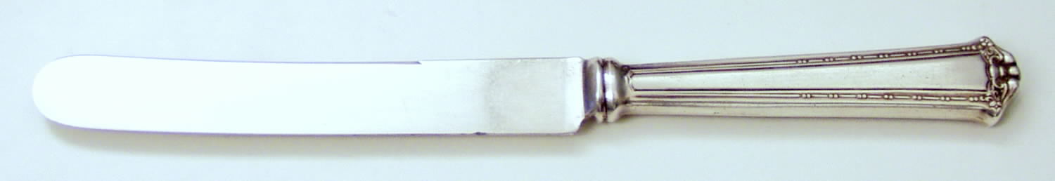 Continental (Silverplate, 1914, Monograms) Old French Hollow Knife by International Silver-1