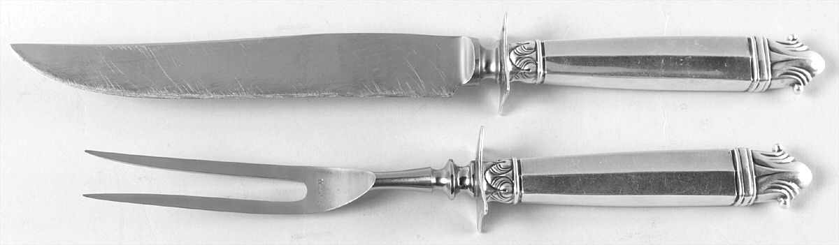 INS300 (STERLING) Small Steak 2-Piece Carving Set w/Stainless Blade by International Silver-1