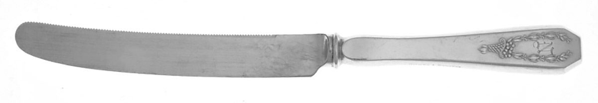 Carolina (Silverplate, 1914) Orange Knife with Silverplate Blade by International Silver-1