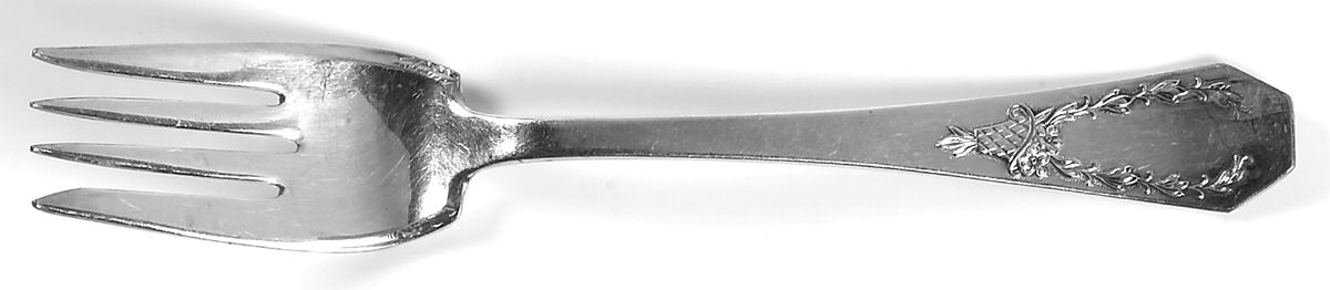 Carolina (Silverplate, 1914, Monograms) Individual Salad Fork by International Silver-1