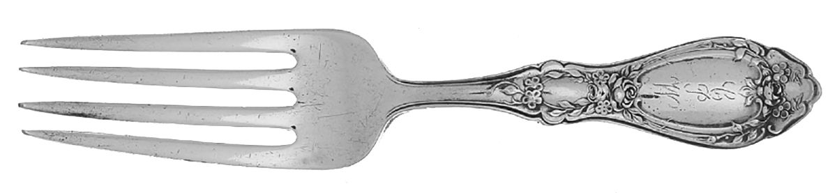 Sharon (Silverplate, 1910, Monograms) Baby Fork by International Silver-1