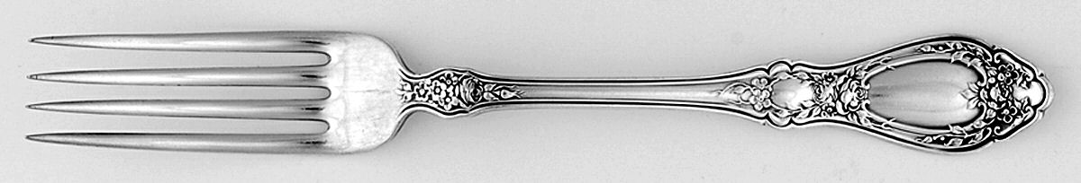 Sharon (Silverplate, 1910, Monograms) Fork by International Silver-1