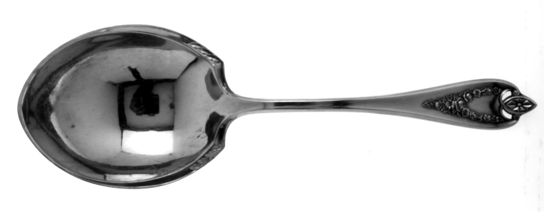 Old Colony (Silverplate, 1911, Monograms) Solid Smooth Berry/Casserole Spoon by International Silver-1
