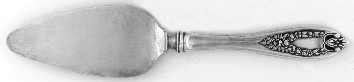 Old Colony (Silverplate, 1911, Monograms) Cheese Server with Silverplate Blade by International Silver-1
