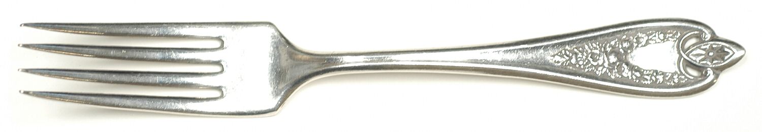 Old Colony (Silverplate, 1911, Monograms) Fork by International Silver-1