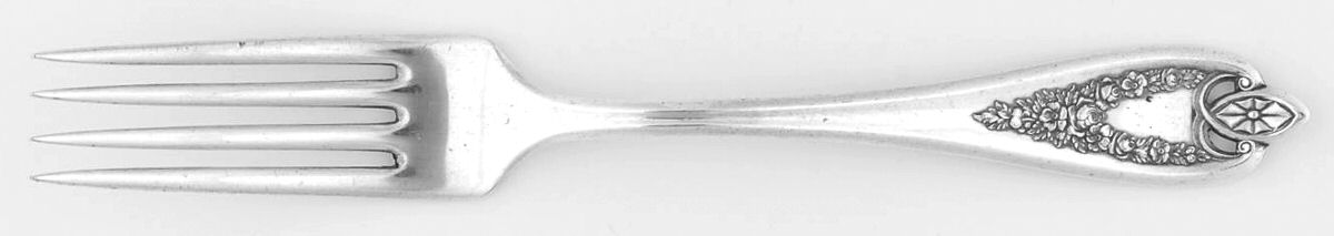 Old Colony (Silverplate, 1911, Monograms) Fork by International Silver-1