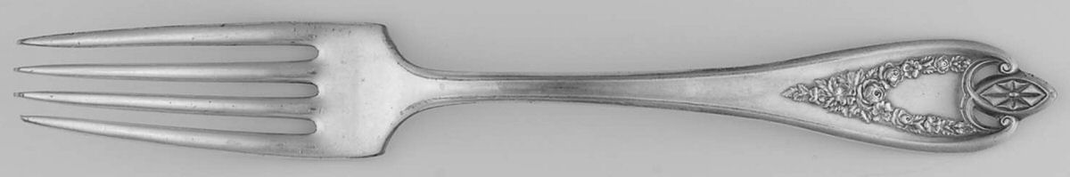 Old Colony (Silverplate, 1911, Monograms) Fork by International Silver-1