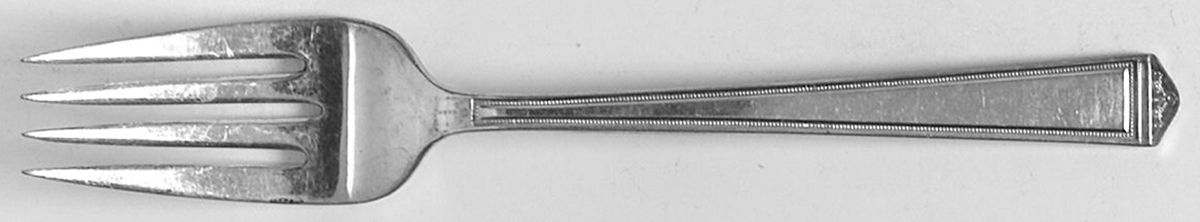Anniversary (Silverplate, 1923, Monograms) Individual Salad Fork by International Silver-1