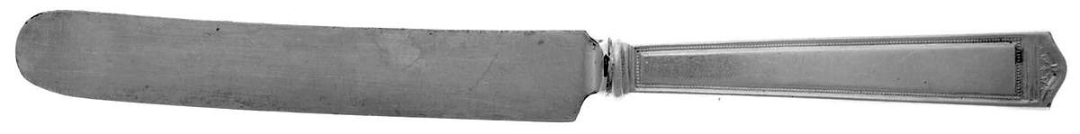 Anniversary (Silverplate, 1923, Monograms) Knife-Old French/Hollow by International Silver-1