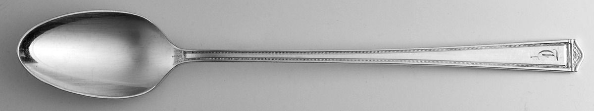 Anniversary (Silverplate, 1923, Monograms) Iced Tea Spoon by International Silver-1