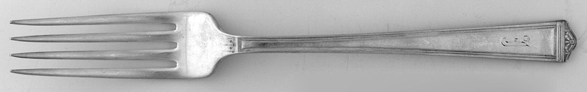 Anniversary (Silverplate, 1923, Monograms) Fork by International Silver-1