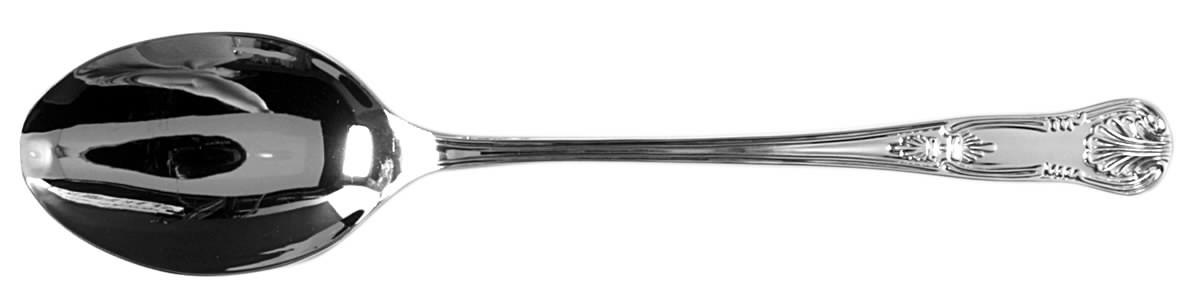 Kings (Silverplate, Giftware) Solid Serving Spoon by International Silver-1