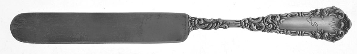 Yale I (Silverplate, 1894, Monograms) Youth Knife, Solid Piece by International Silver-1