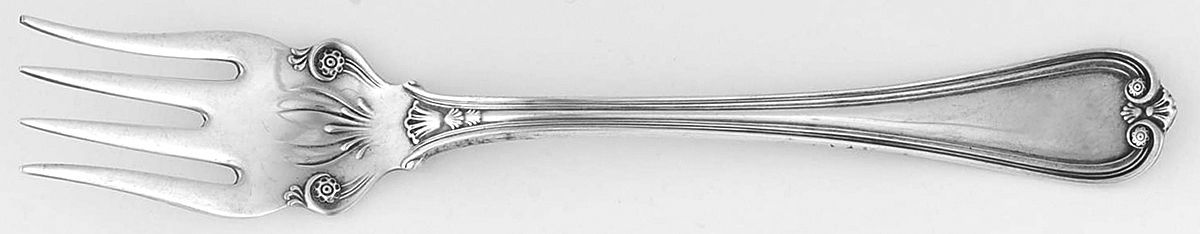 Priscilla (Silverplate, 1900, Monograms) Individual Salad Fork by International Silver-1