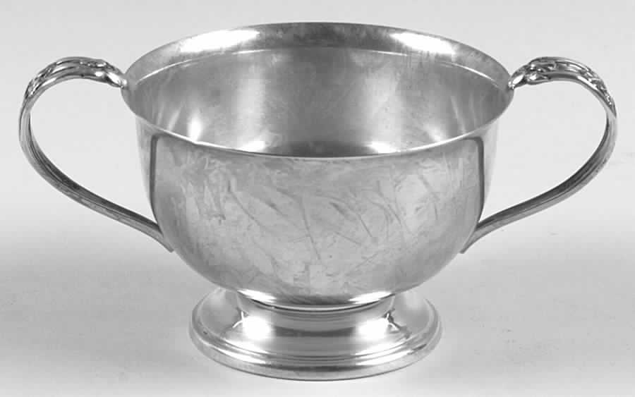 Silver Iris (Sterling, Hollowware) Open Sugar Bowl by International Silver-1
