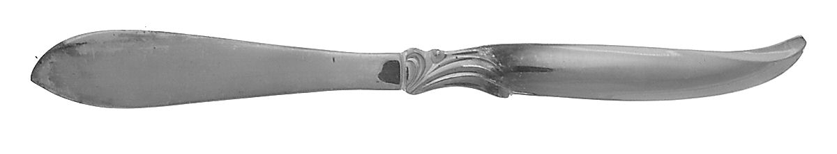 Flair (Silverplate, Gold Accent) Flat Handle Master Butter Knife by International Silver-1