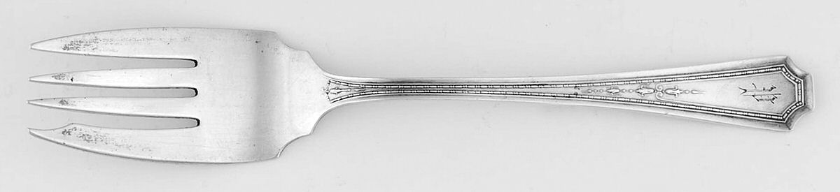 Chesterfield (Sterling, 1914) Individual Solid Fish Fork by International Silver-1